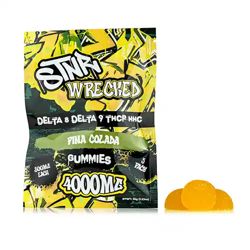 4000mg Wrecked Gummies - Pina Colada