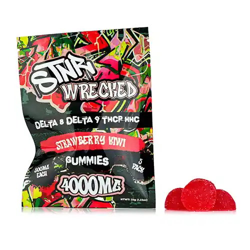 4000mg Wrecked Gummies - Strawberry Kiwi
